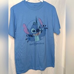NWT Disney World Parks, Stitch Cinderella Castle Adult Shirt Size Medium